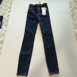 ZARA NWT Skinny Hi-Rise Ankle Length Stretch Blue Jeans Size 2 US